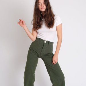 Jesse Kamm Sailor Pants Green Size 2